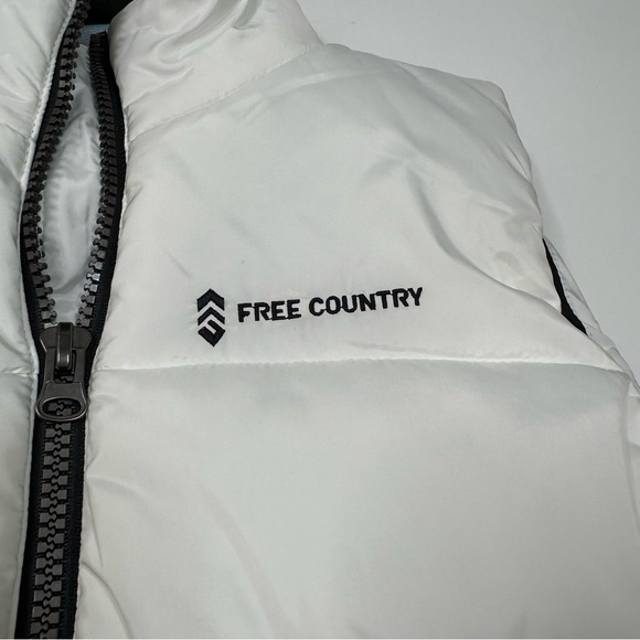 FREE COUNTRY Linden Cloud Lite Quilted Vest in White Small - Picture 3 of 9
